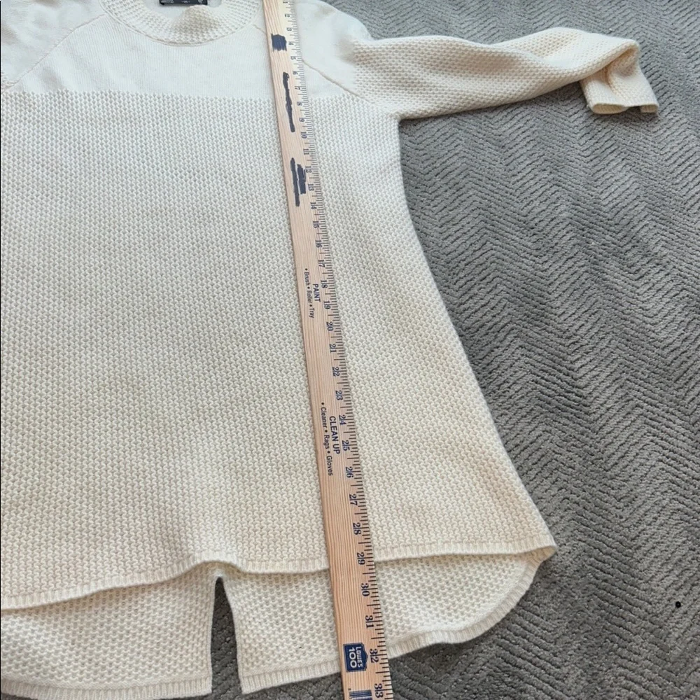 DONGXIAC Ordos Cashmere Knit Dress Ivory Long Sleeve Size 95 Luxury - Picture 10 of 16